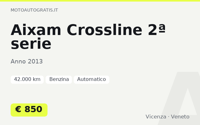 Aixam Crossline 2ª serie