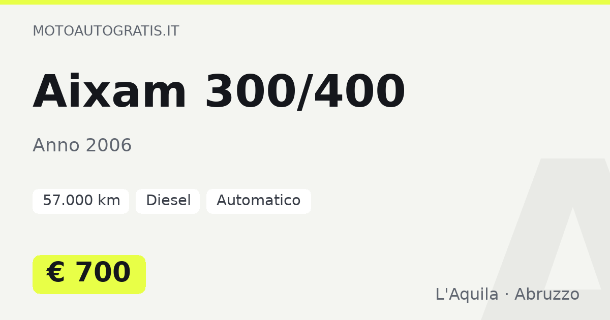 Aixam 300/400