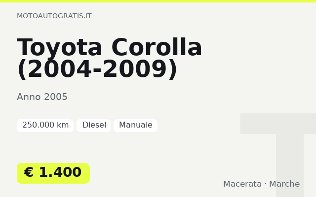 Toyota Corolla (2004-2009)