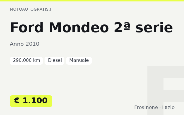 Ford Mondeo 2ª serie