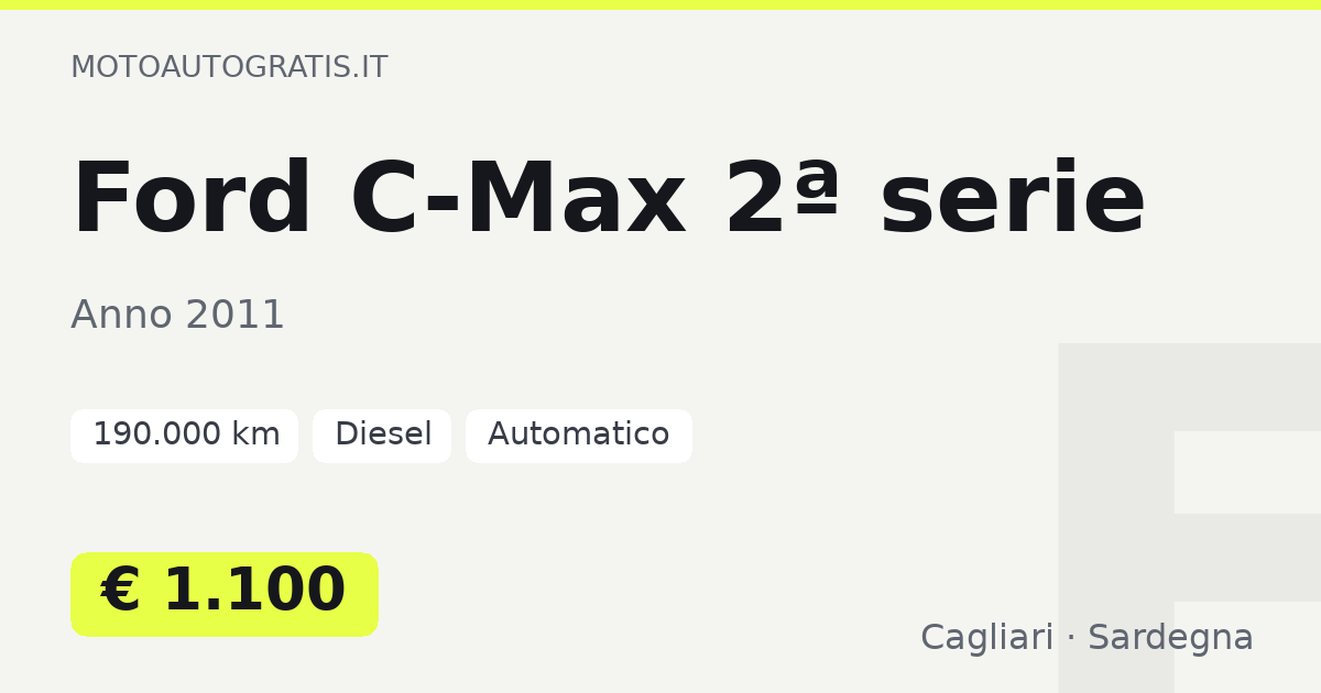 Ford C-Max 2ª serie