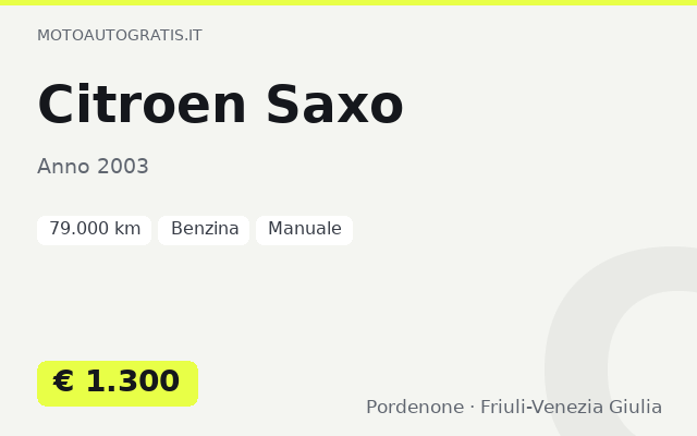 Citroen Saxo