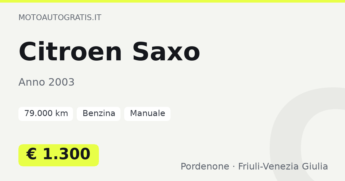 Citroen Saxo