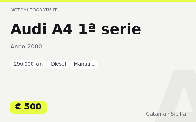 Audi A4 1ª serie