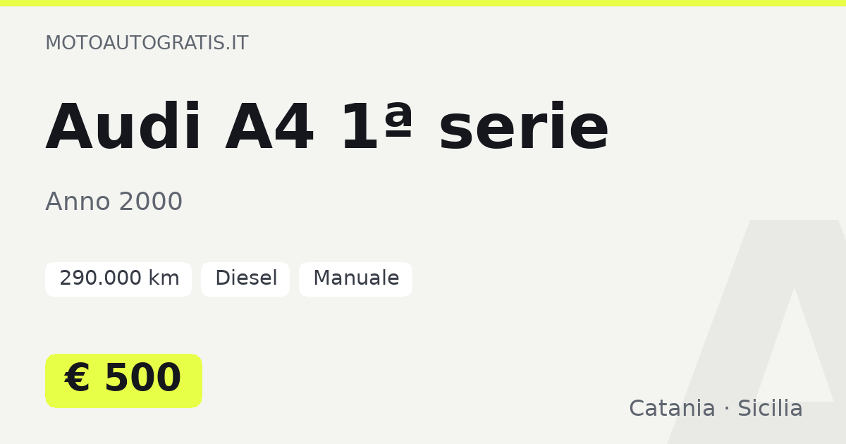 Audi A4 1ª serie