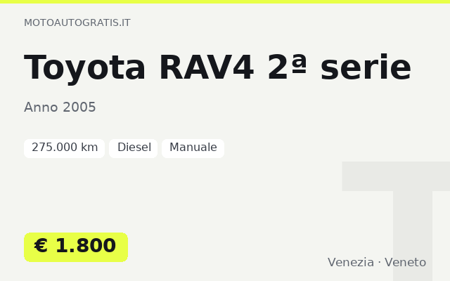 Toyota RAV4 2ª serie