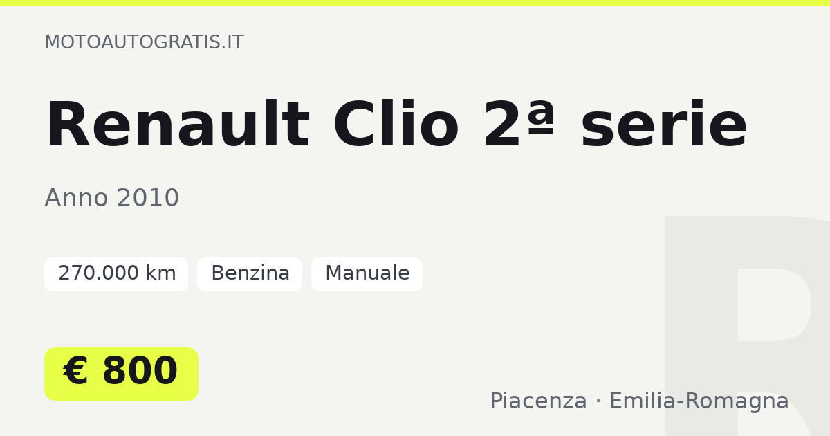 Renault Clio 2ª serie