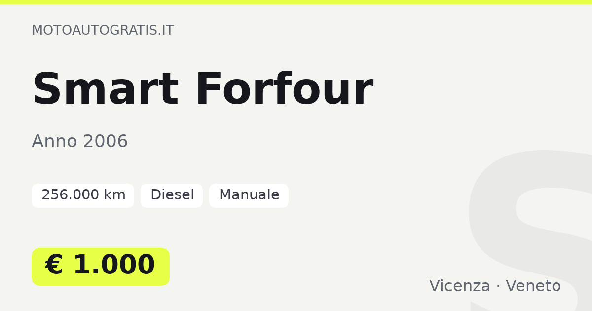 Smart Forfour