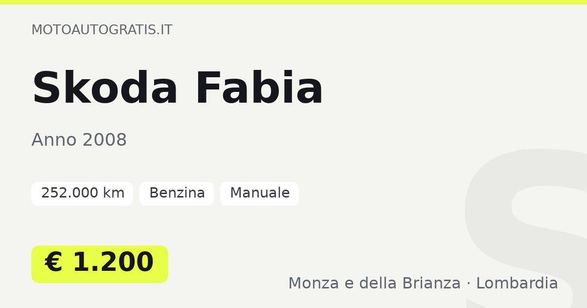 Skoda Fabia