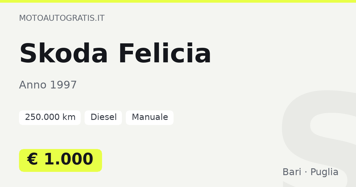 Skoda Felicia