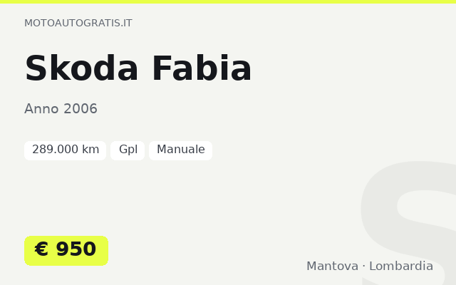 Skoda Fabia