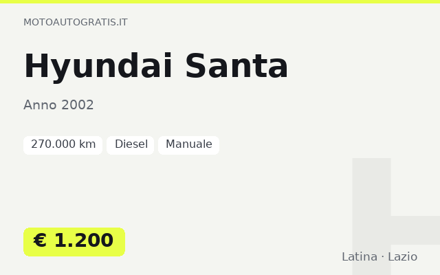 Hyundai Santa
