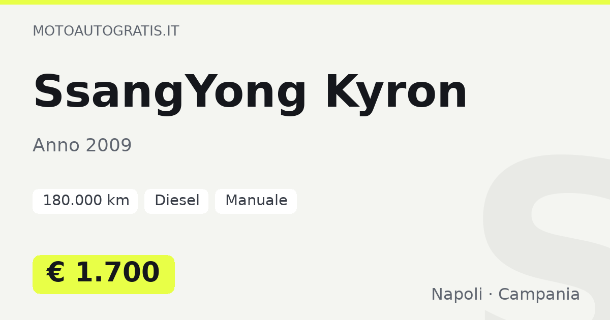 SsangYong Kyron