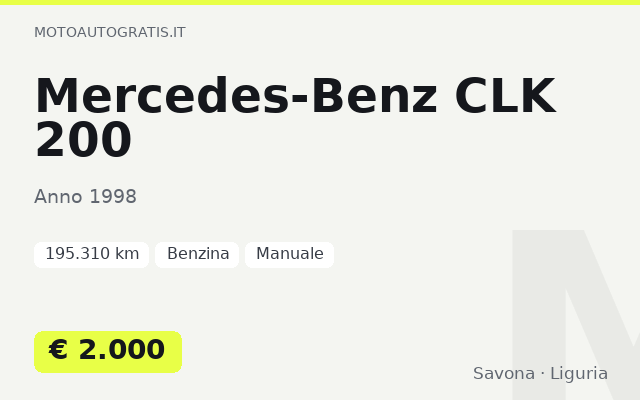 Mercedes-Benz CLK 200