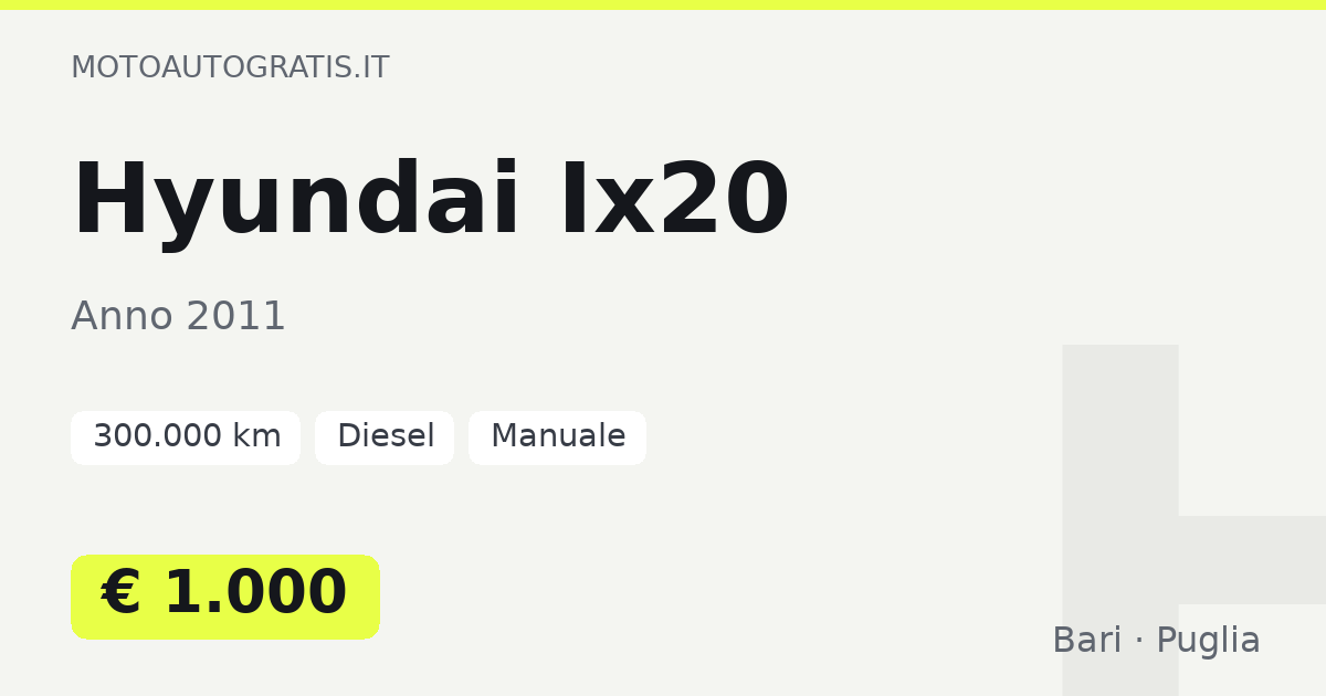 Hyundai Ix20