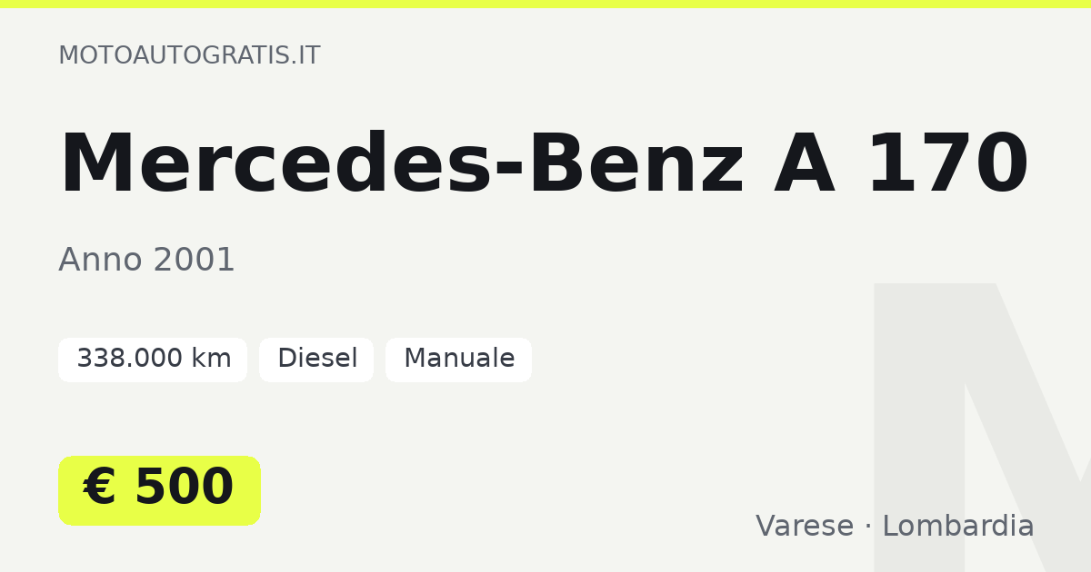 Mercedes-Benz A 170
