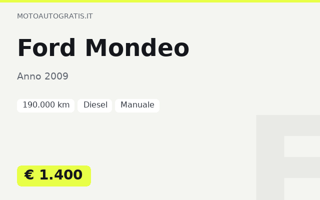 Ford Mondeo