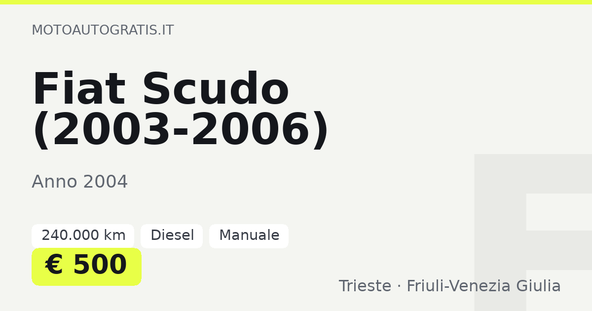 Fiat Scudo (2003-2006)