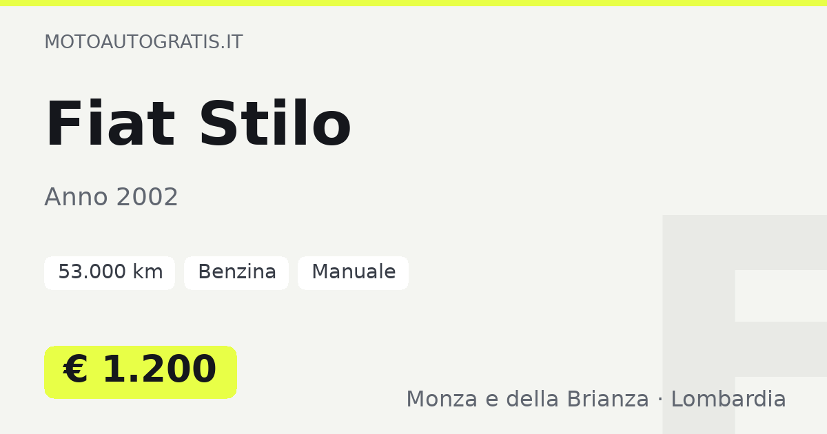 Fiat Stilo