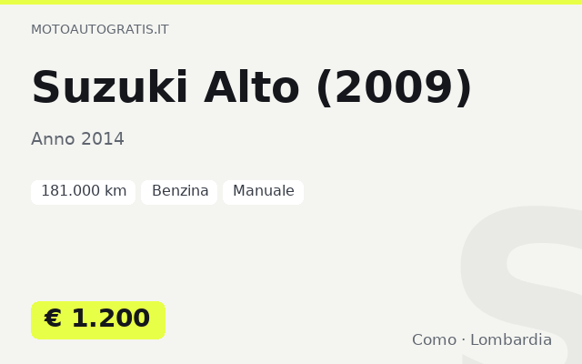 Suzuki Alto (2009)