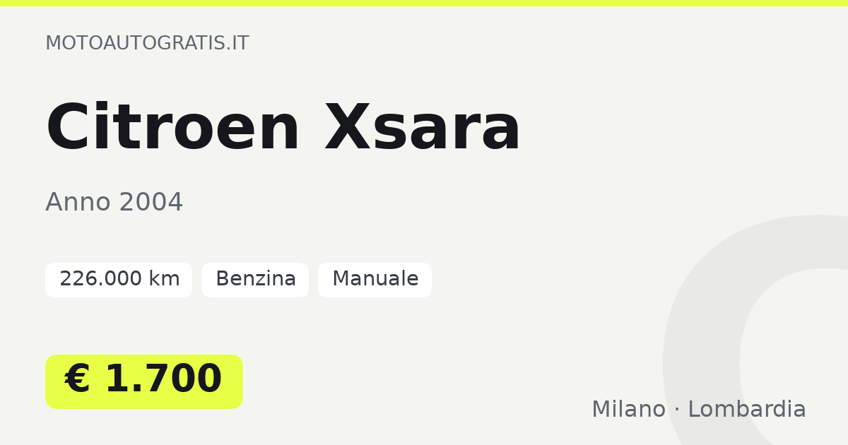 Citroen Xsara