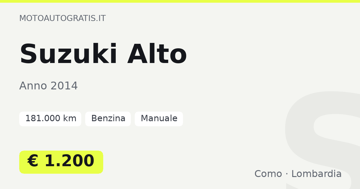 Suzuki Alto