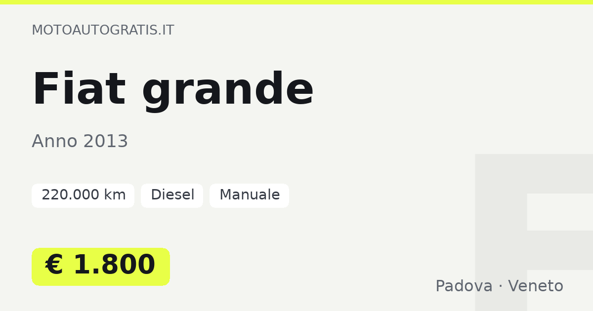 Fiat grande
