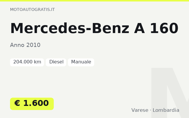 Mercedes-Benz A 160