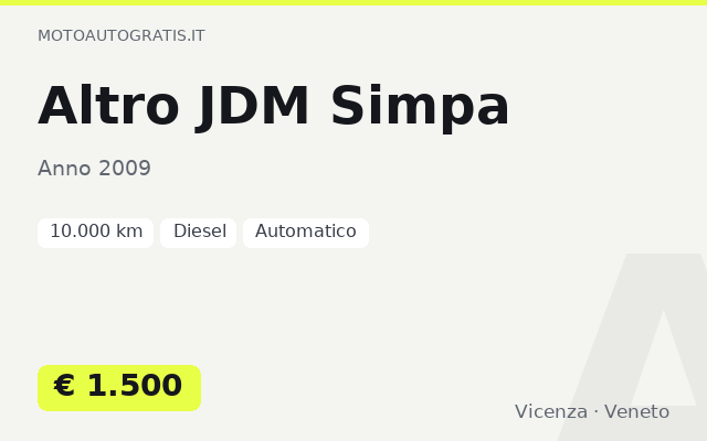 Altro JDM Simpa