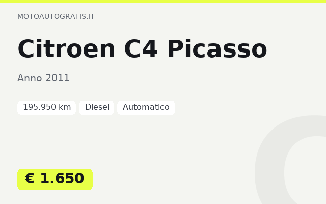 Citroen C4 Picasso
