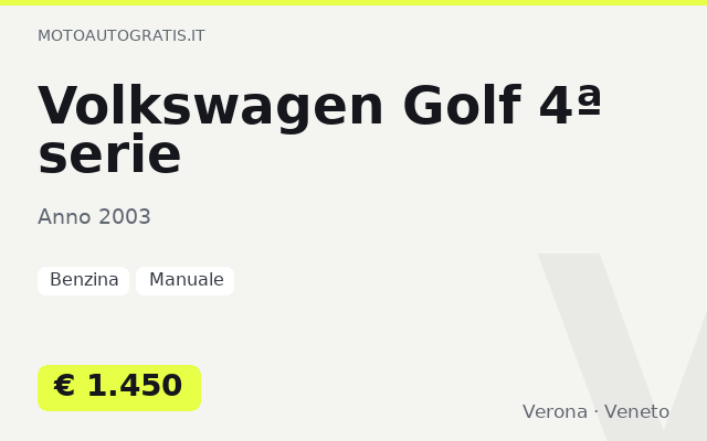 Volkswagen Golf 4ª serie