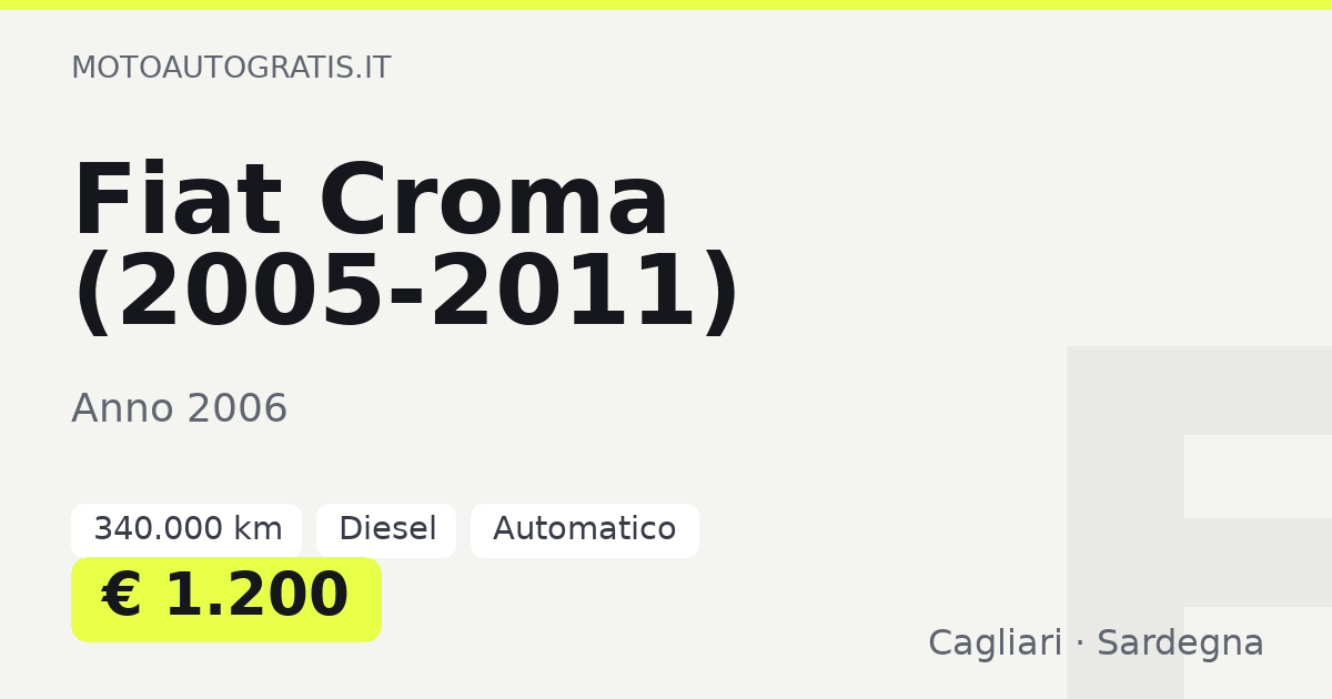 Fiat Croma (2005-2011)