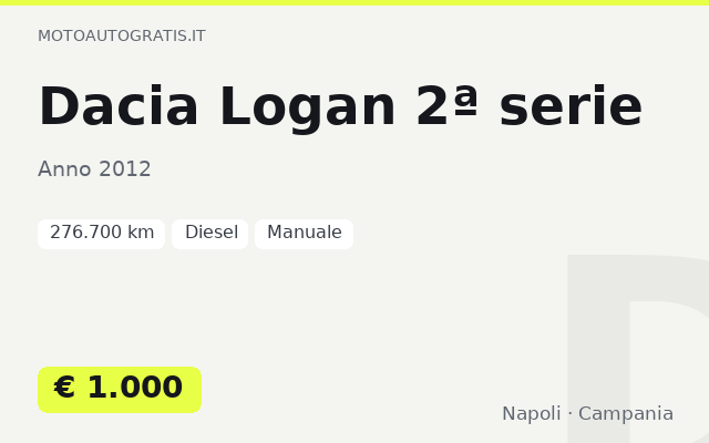 Dacia Logan 2ª serie