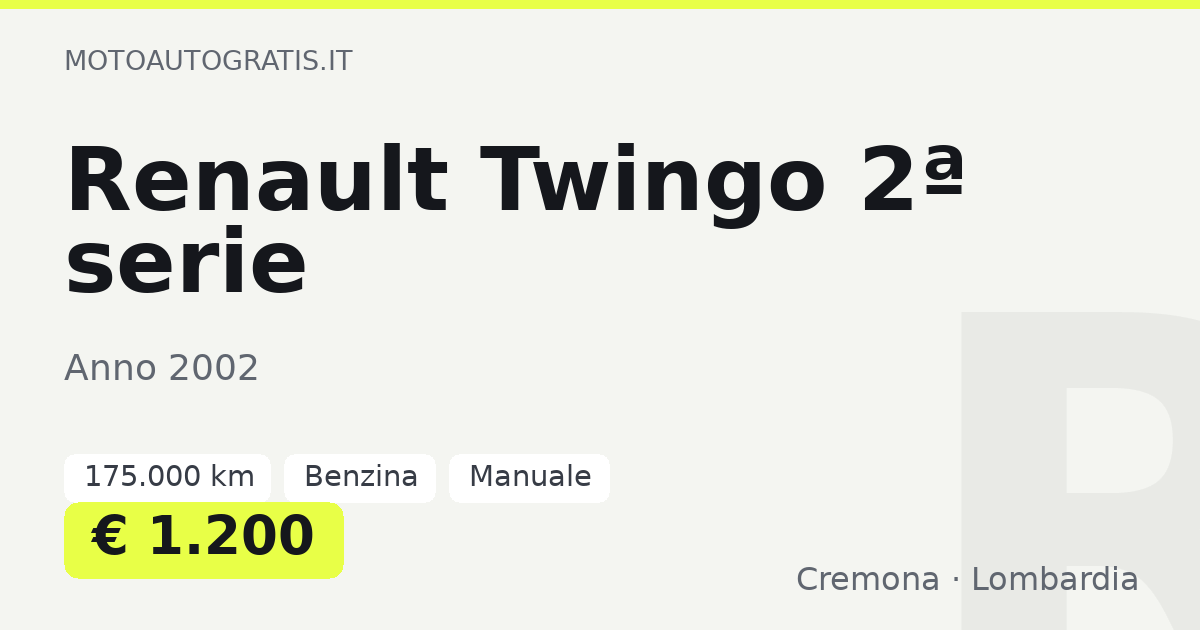 Renault Twingo 2ª serie