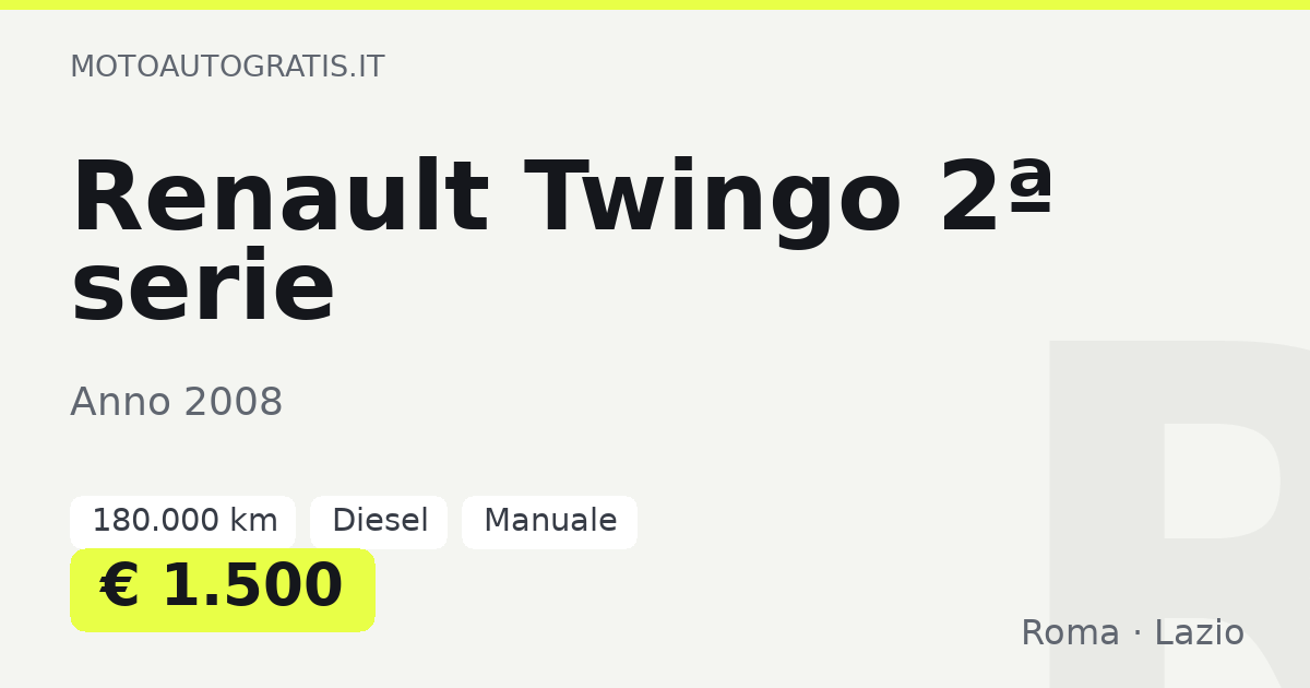 Renault Twingo 2ª serie