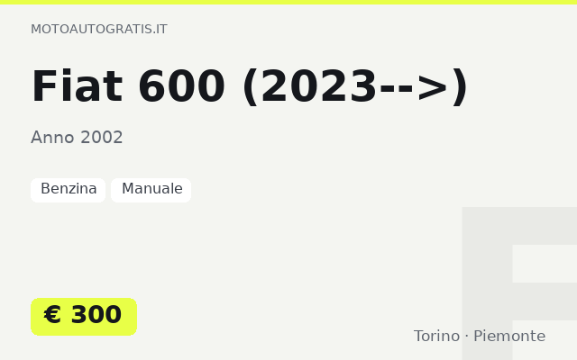 Fiat 600 (2023-->)
