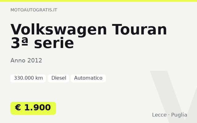Volkswagen Touran 3ª serie