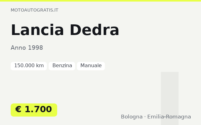 Lancia Dedra