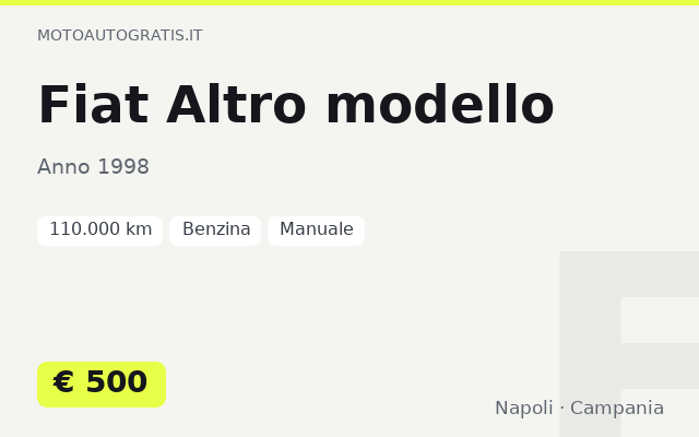 Fiat Altro modello