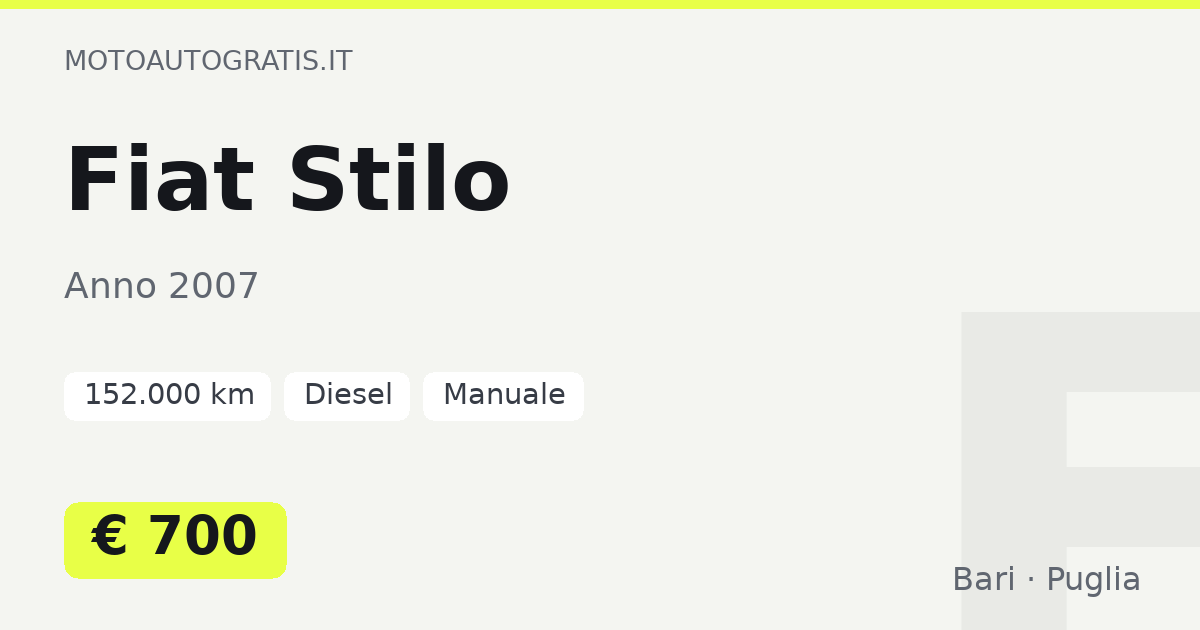 Fiat Stilo