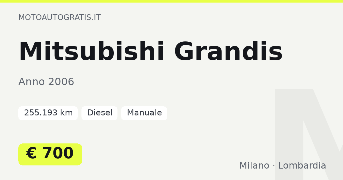 Mitsubishi Grandis