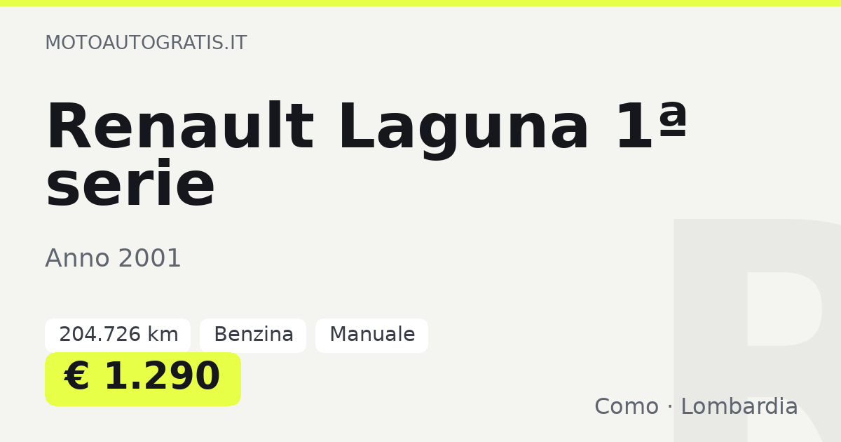 Renault Laguna 1ª serie