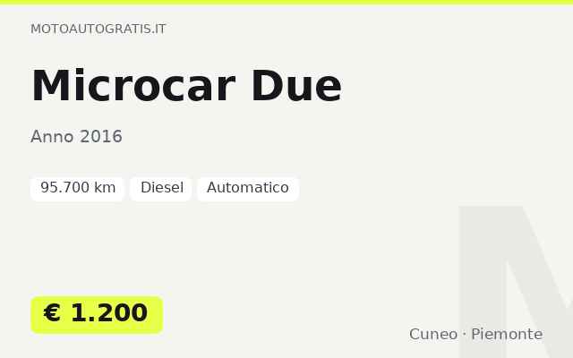 Microcar Due