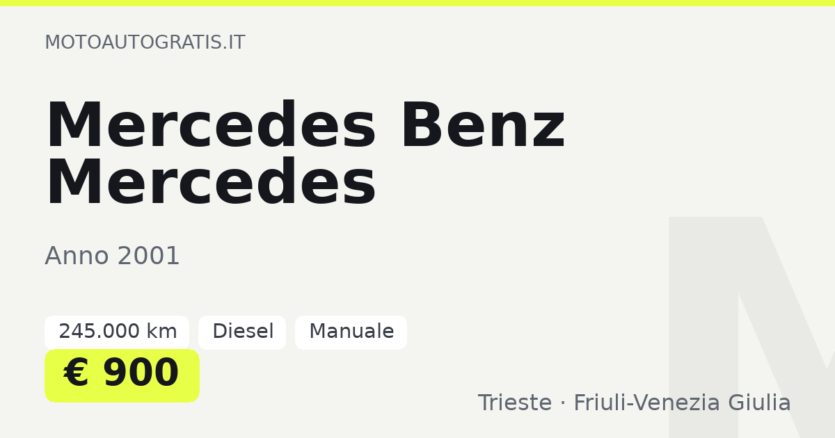Mercedes Benz Mercedes