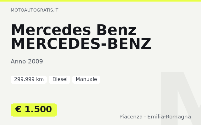Mercedes Benz MERCEDES-BENZ