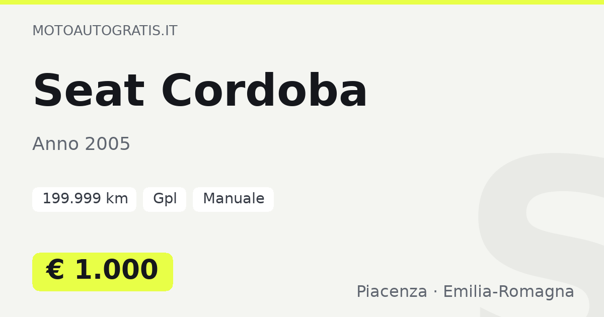 Seat Cordoba
