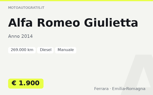 Alfa Romeo Giulietta