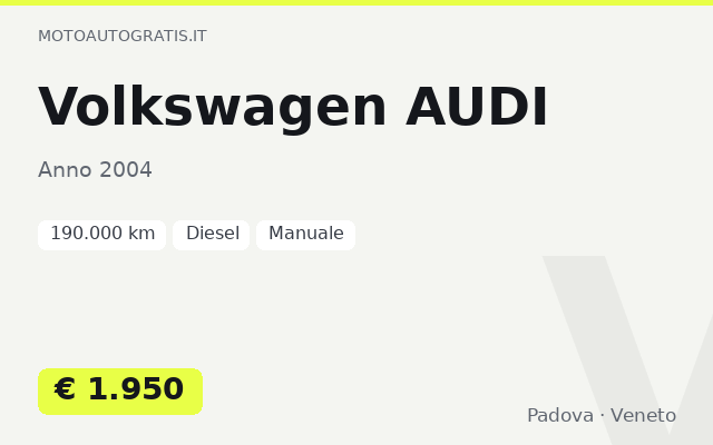 Volkswagen AUDI