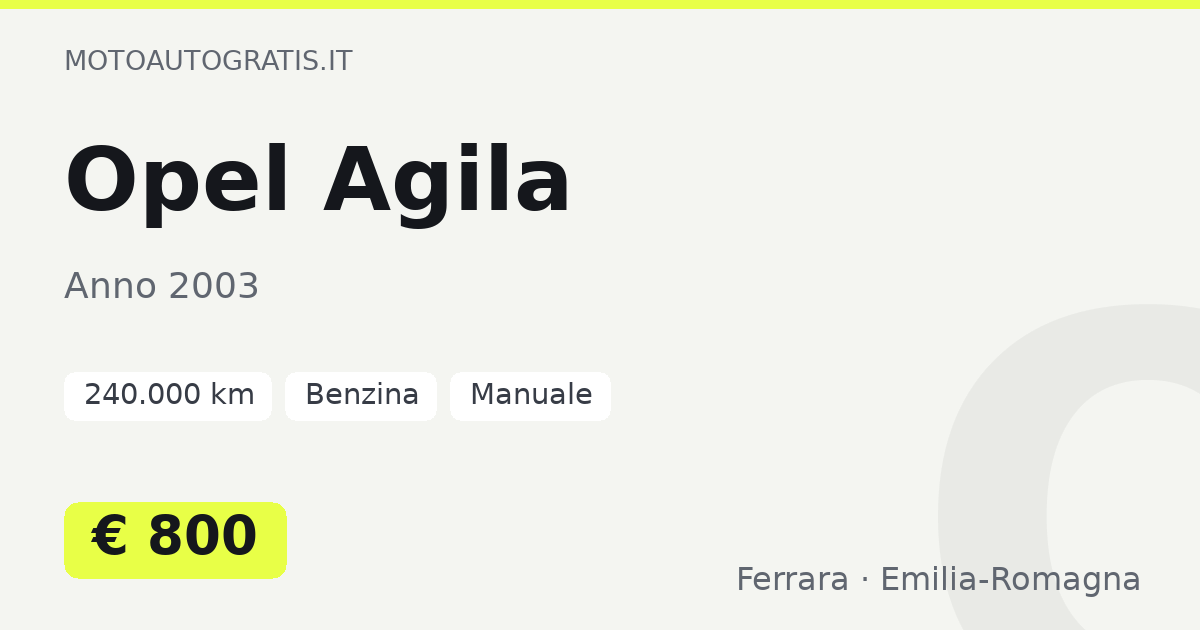 Opel Agila