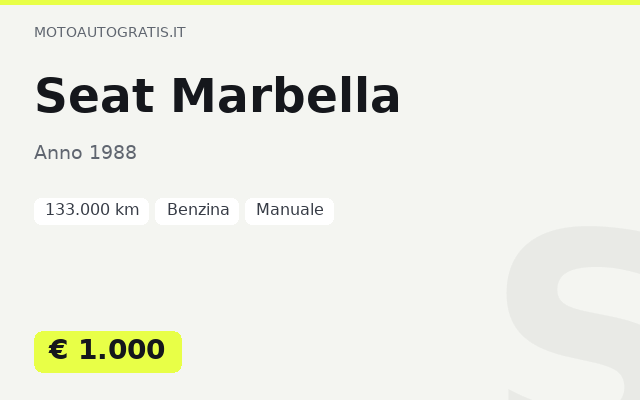 Seat Marbella